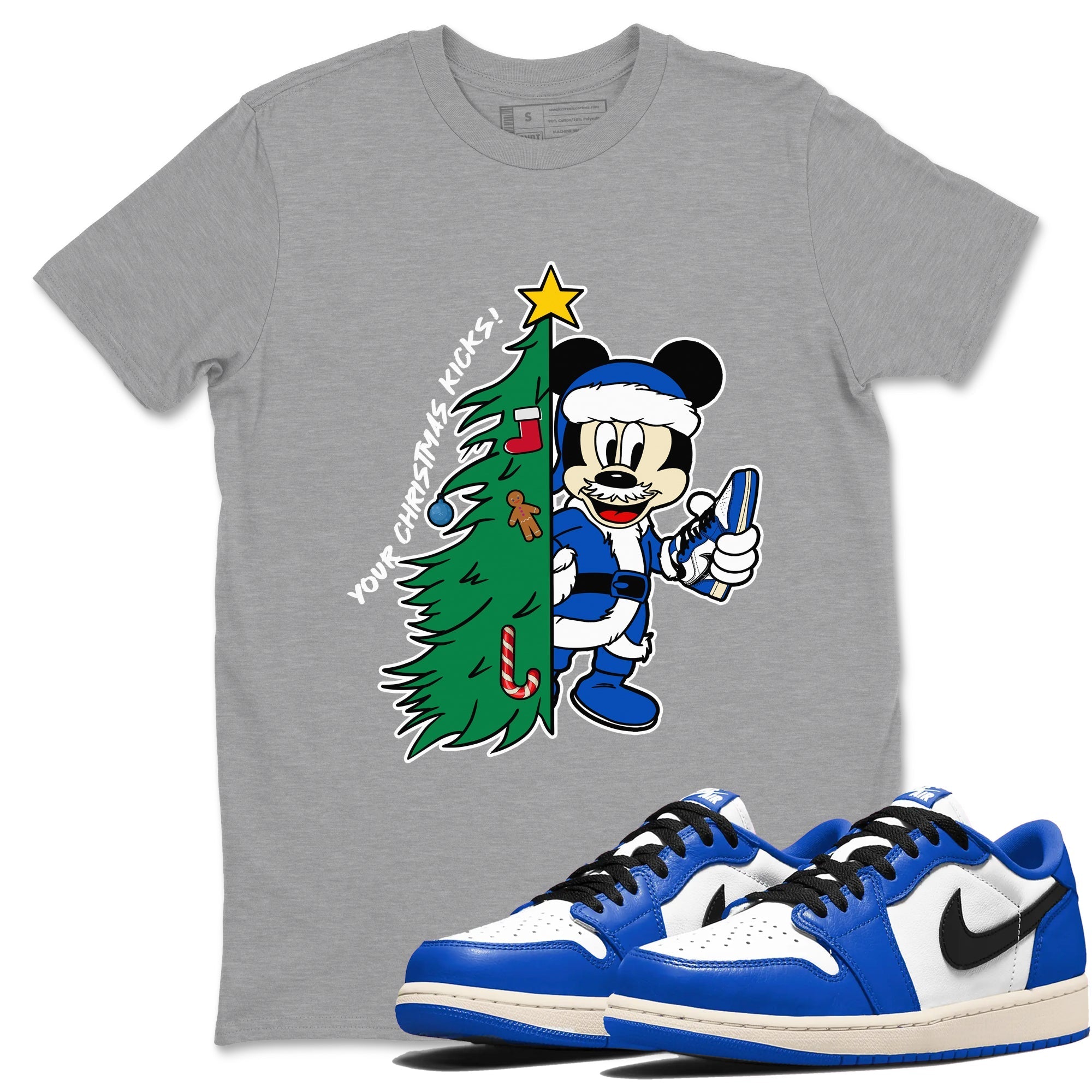 Your Christmas Kicks snkmatch Tees - Air Jordan 1 Game Royal