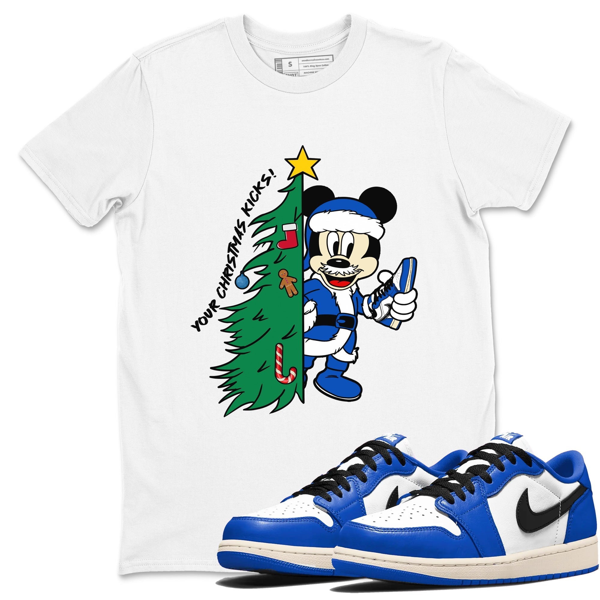 Your Christmas Kicks snkmatch Tees - Air Jordan 1 Game Royal