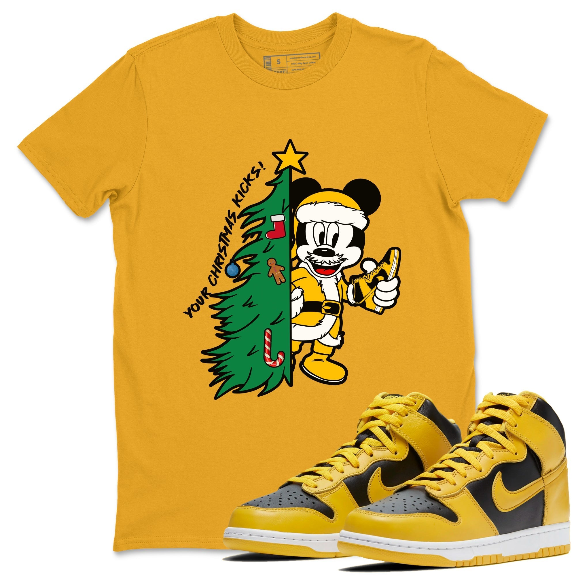 Your Christmas Kicks snkmatch Tees - Dunk High Pollen