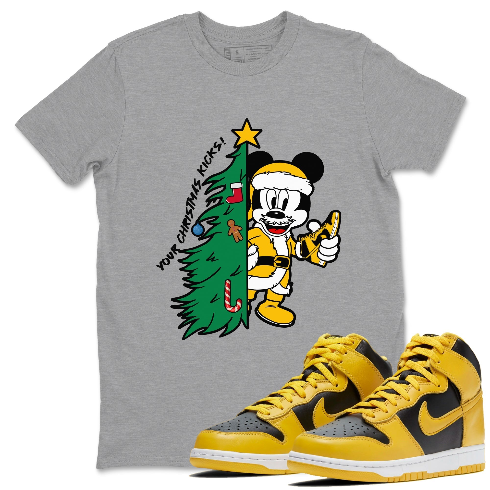 Your Christmas Kicks snkmatch Tees - Dunk High Pollen