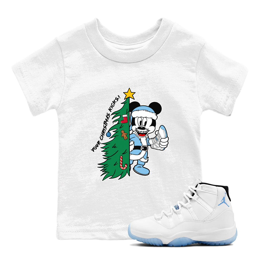 Your Christmas Kicks snkmatch Tees Kids - Air Jordan 11 Legend Blue