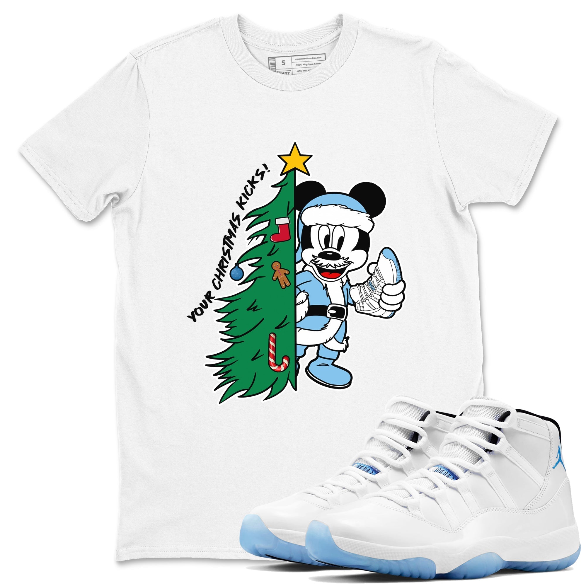 Your Christmas Kicks snkmatch Tees - Air Jordan 11 Legend Blue