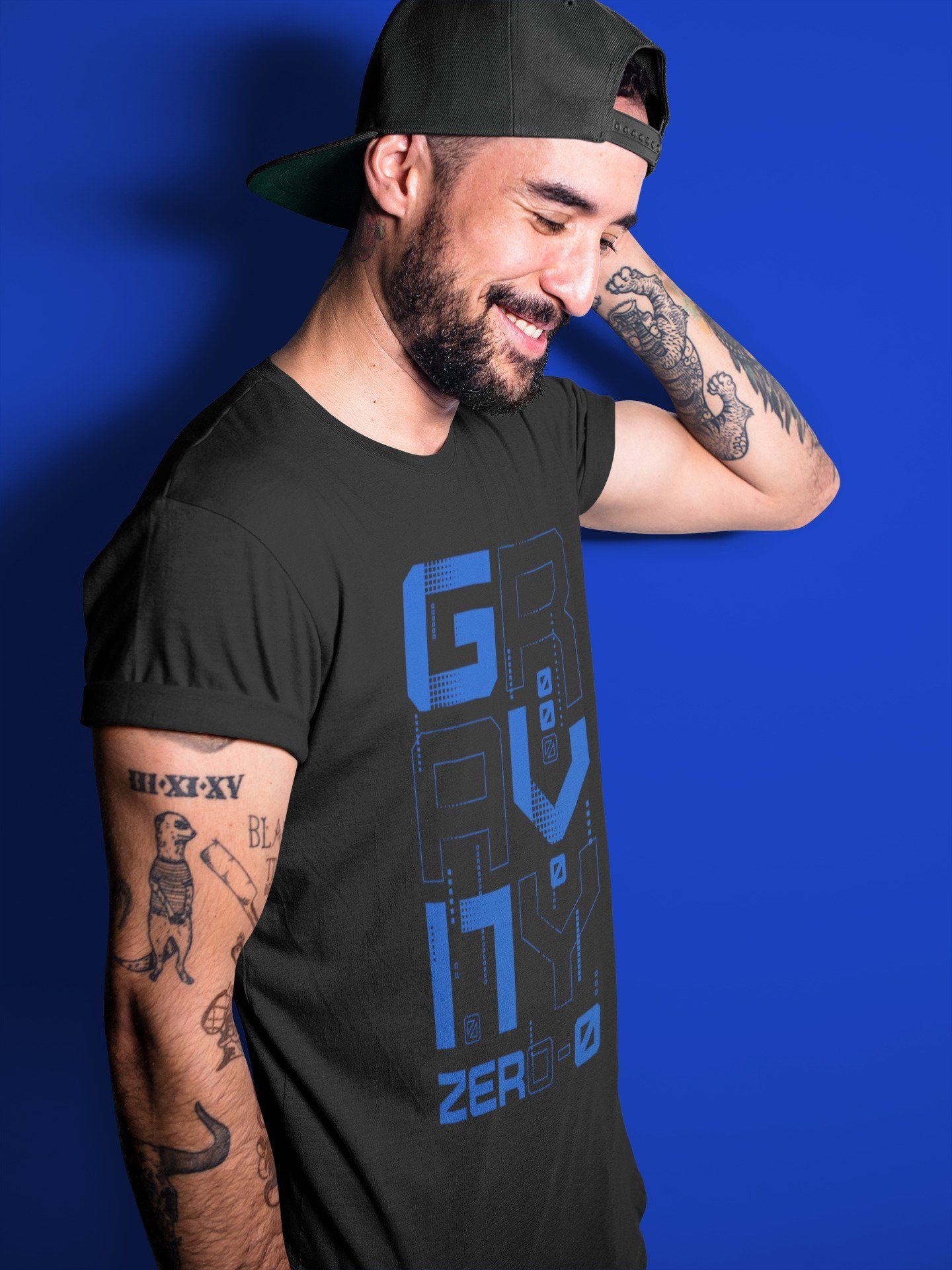 Zero Gravity Unisex Tops - Air Jordan 1 Royal Black