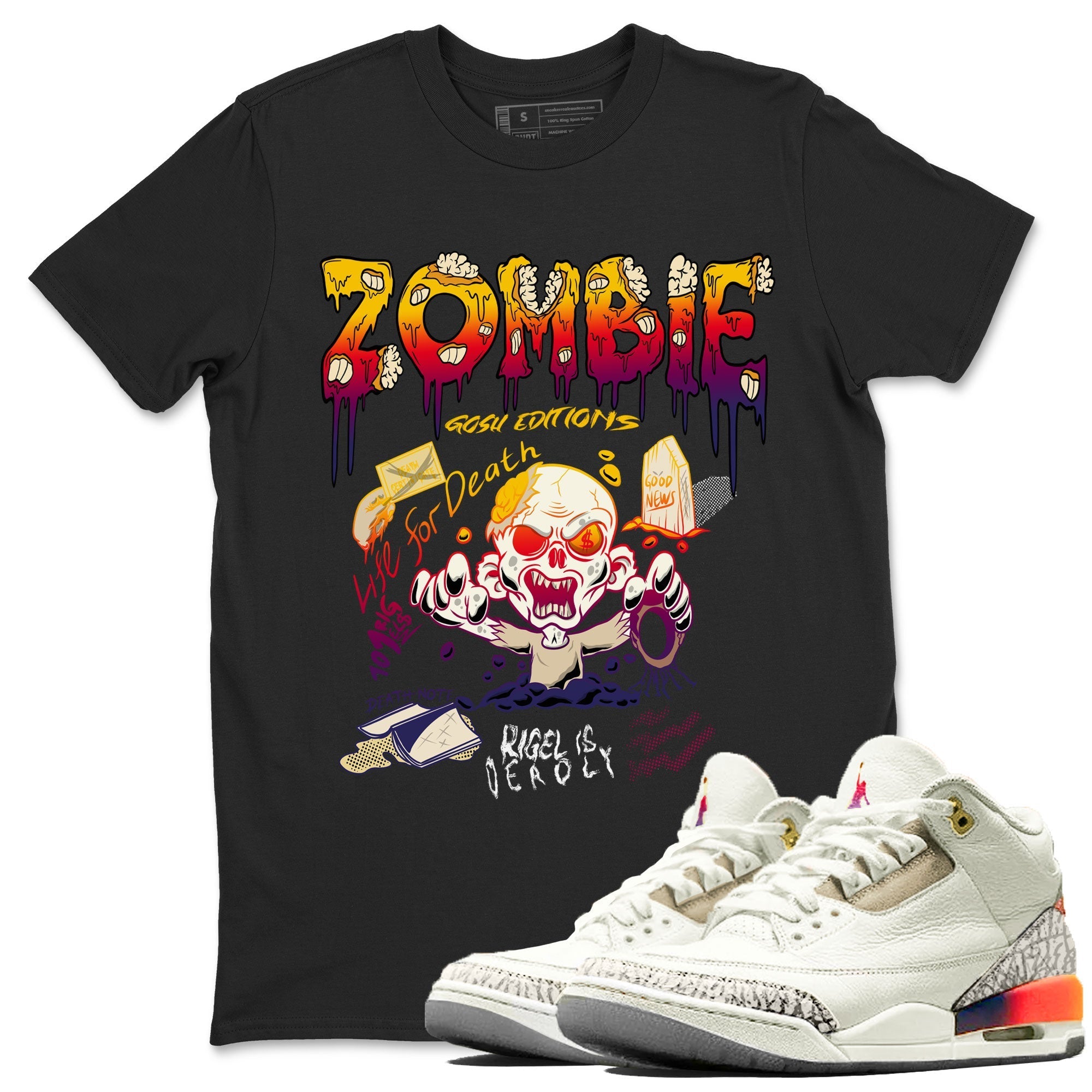 Zombie Grave snkmatch Tee - Air Jordan 3 J Balvin