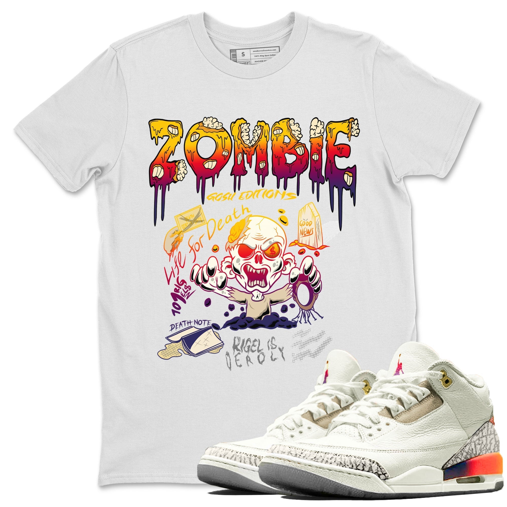 Zombie Grave snkmatch Tee - Air Jordan 3 J Balvin