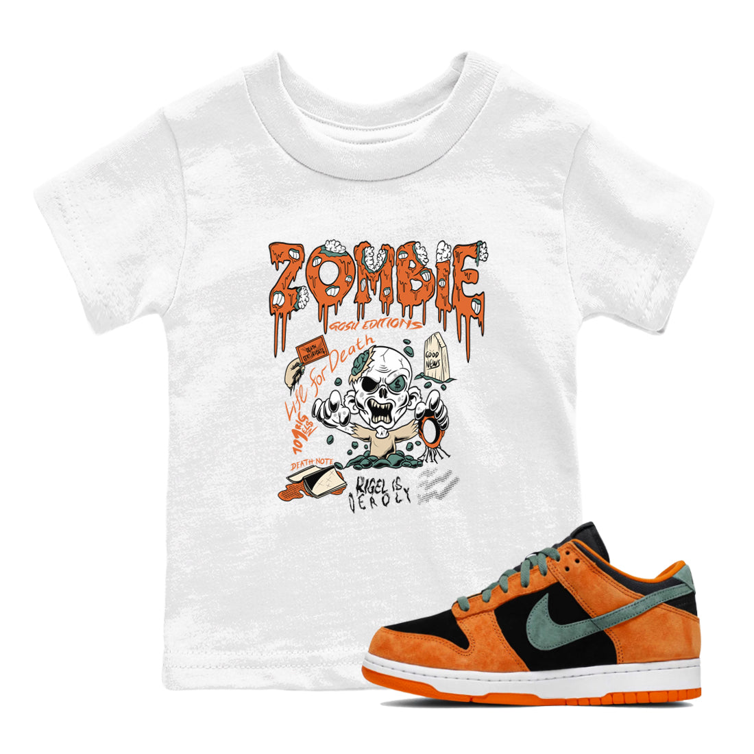 Zombie Grave snkmatch Tees Kids - Dunk Ceramic